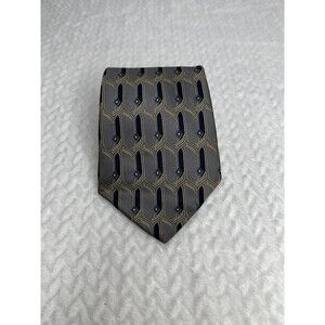 Villa Bugatti imported silk tie Made in the Usa